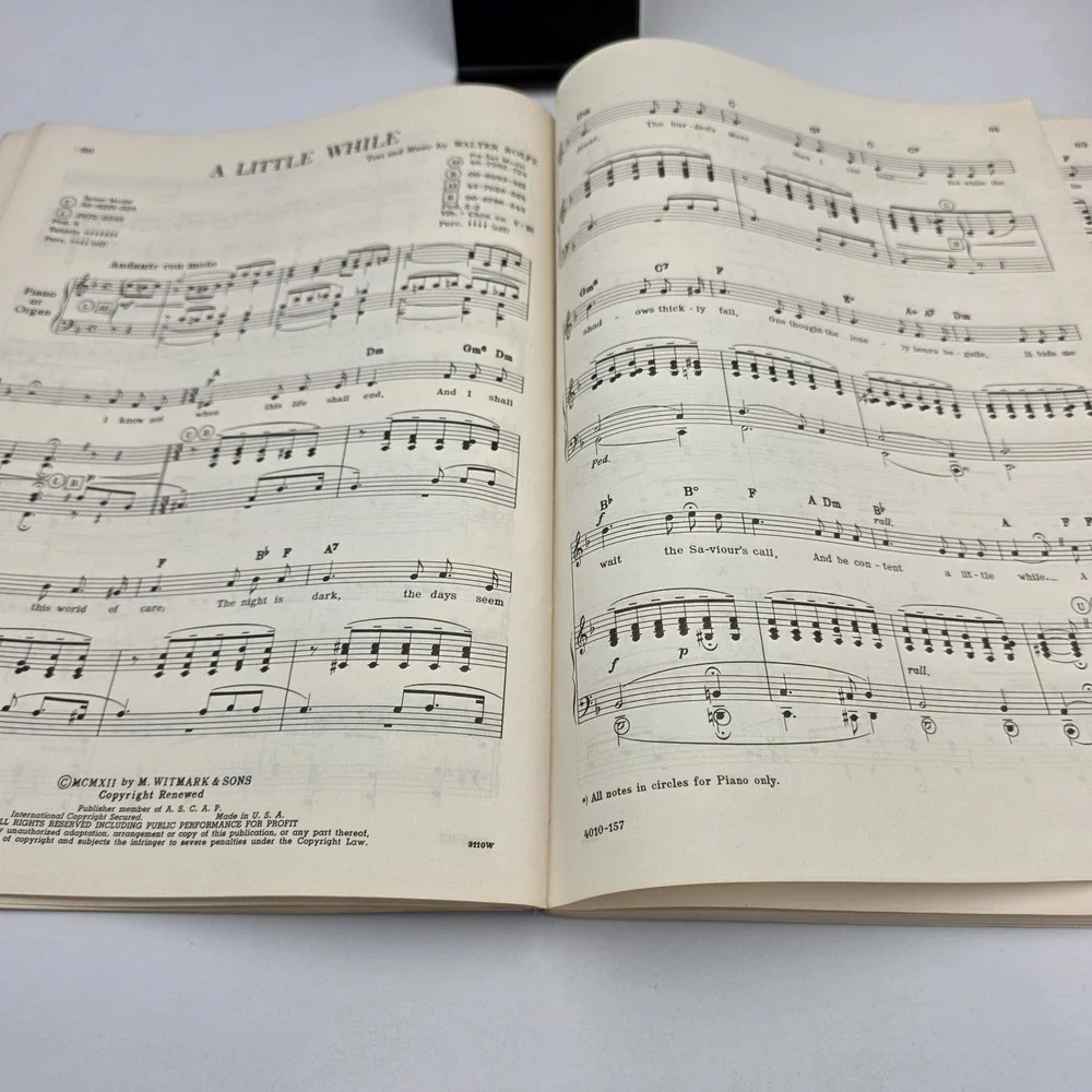 Sacred Songs No. 17 Remick Music 1958 Piano Organ Sheet Music Hymns Paperback
